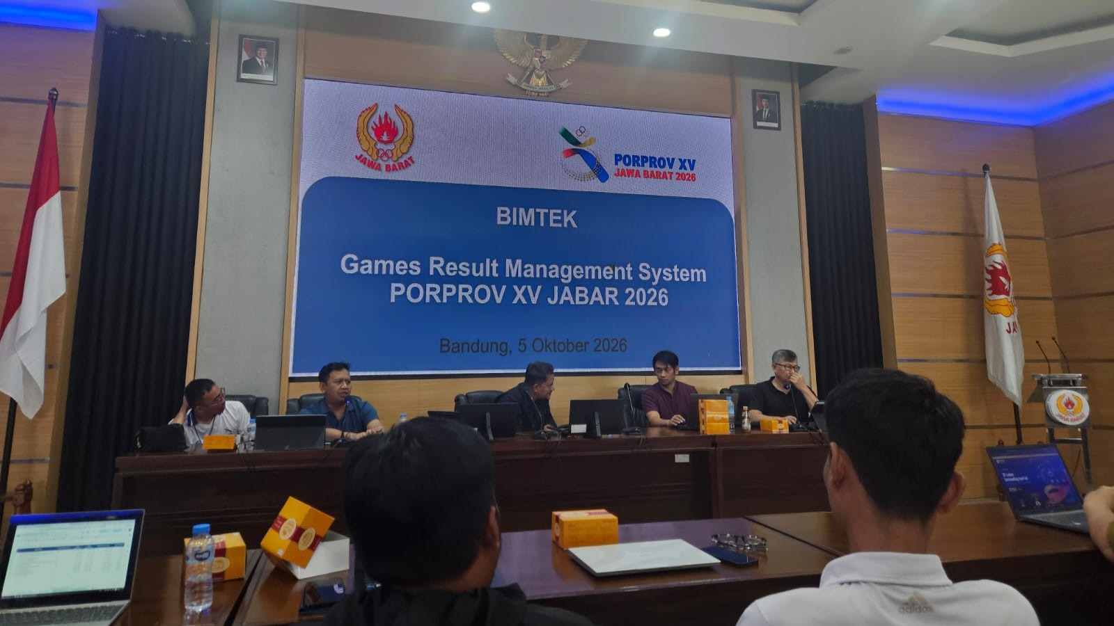Bimbingan Teknis (Bimtek) Games Result Management System (GRMS) digelar KONI Jawa Barat di Bandung, Senin (5/10/2026)