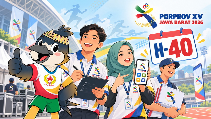 Ilustrasi H-40 pelaksanaan Porprov XV Jabar 2026