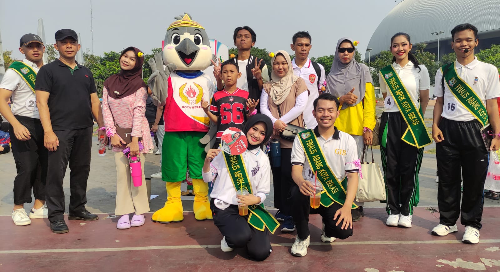 Walker maskot Kota Bekasi untuk Porprov XV Jabar 2026 dan Finalis "Abang Mpok Kota Bekasi 2026"