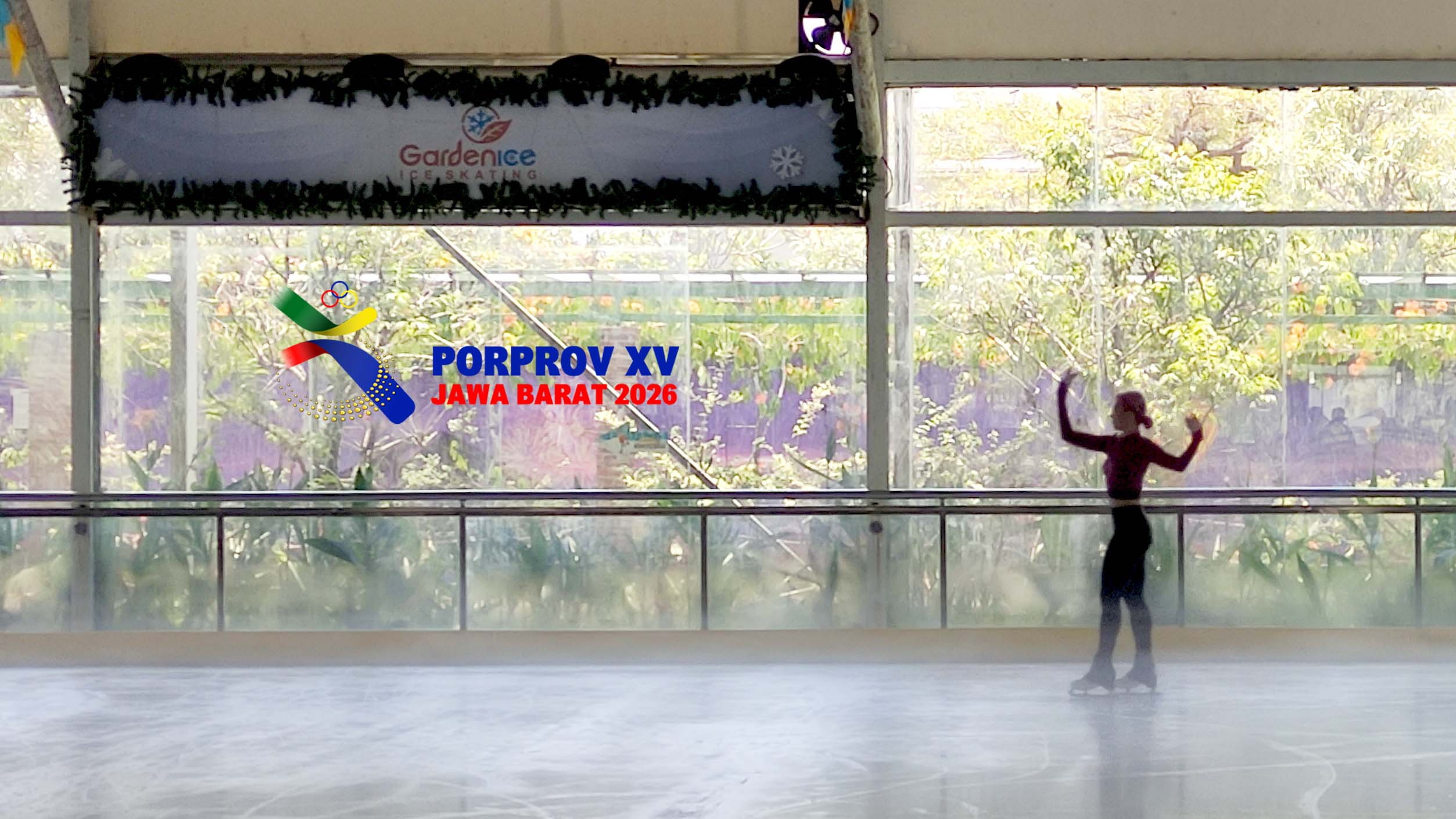 Chilly Ann Sintana Wongso, saat latihan Ice Skating di Gardenice PVJ Kota Bandung, 01/09/2026 (PB Porprov XV Jabar 2026)
